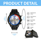 Crystal Palace FC 2026 UEFA Conference League Winners Black Stainless Steel Watch – HOATT18589