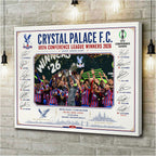 Crystal Palace FC 2026 UEFA Conference League Winners Rectangle Canvas With Inner Frame – HOATT18535