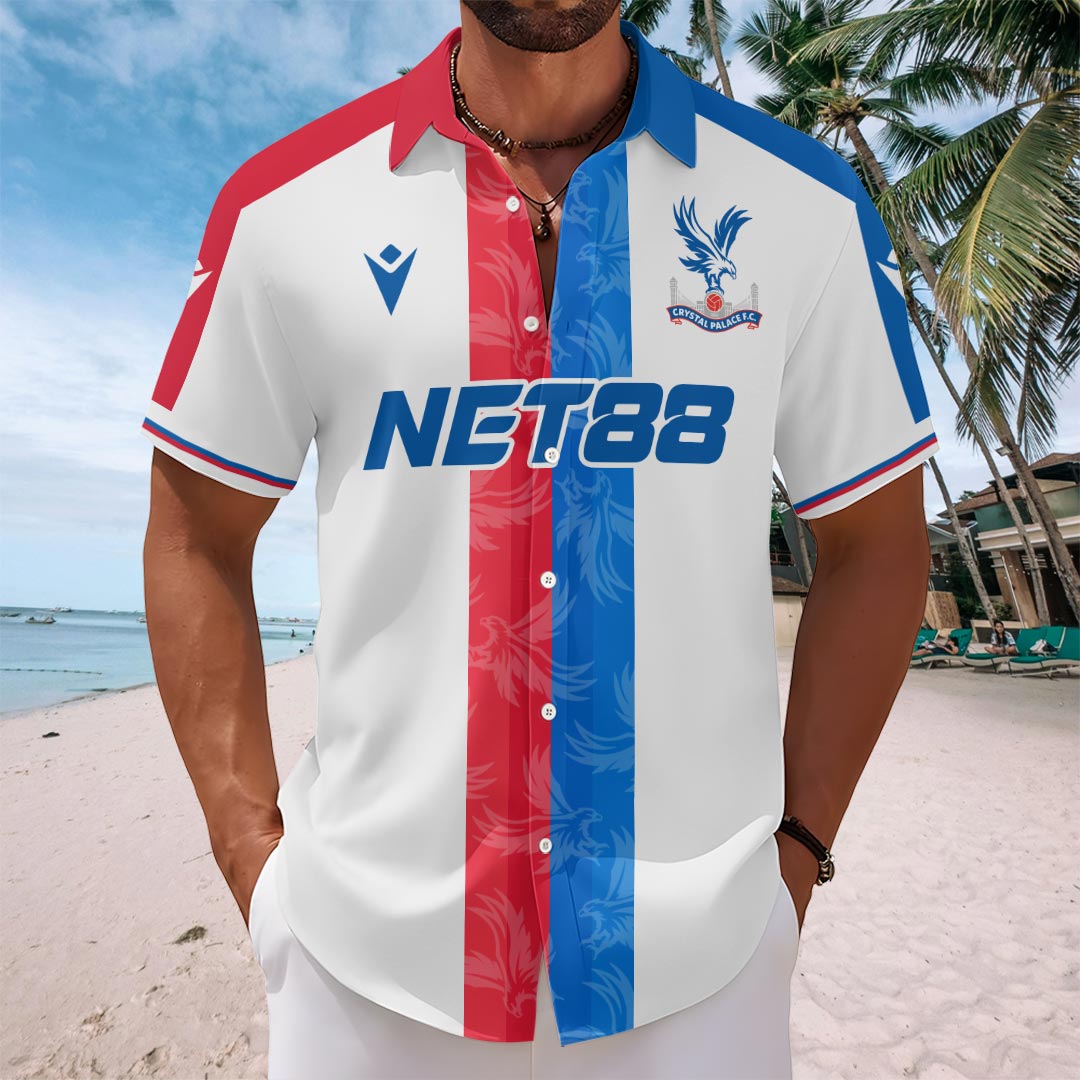 Crystal Palace FC 2026 UEFA Conference League Winners Short Sleeve Button-Down Shirt – HOATT18560