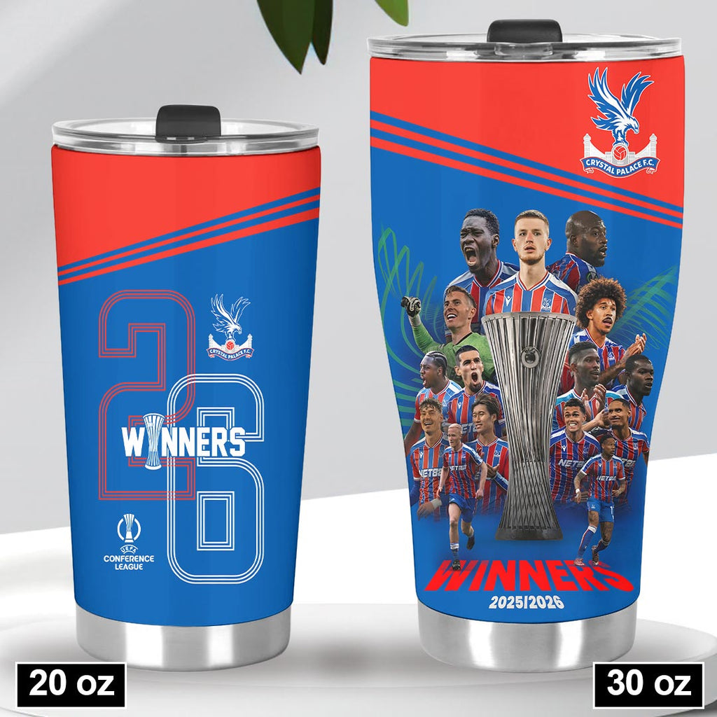 Crystal Palace FC 2026 UEFA Conference League Winners Tumbler Cup – HOATT18295