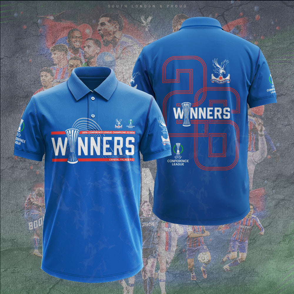 Crystal Palace FC 25/26 Conference League Champions 3D Apparel – GNE6691