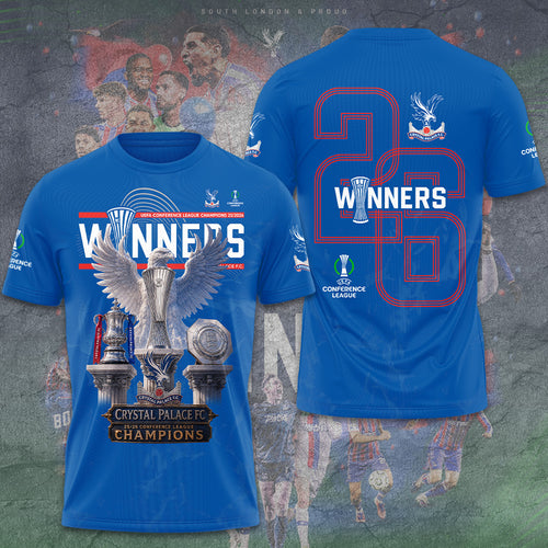 Crystal Palace FC 25/26 Conference League Champions 3D Apparel – GNE6795
