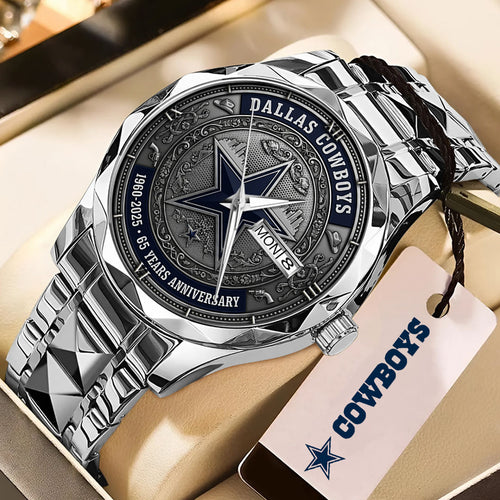 Dallas Cowboys 60 years Anniversary 2025 Alloy Luxury Quartz Watch – TMTHU701