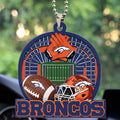 Denver Broncos Custom shape 2-sided Acrylic Car Ornament – TMTHU746