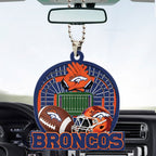 Denver Broncos Custom shape 2-sided Acrylic Car Ornament – TMTHU746