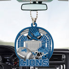 Detroit Lions Custom shape 2-sided Acrylic Car Ornament – TMTHU751