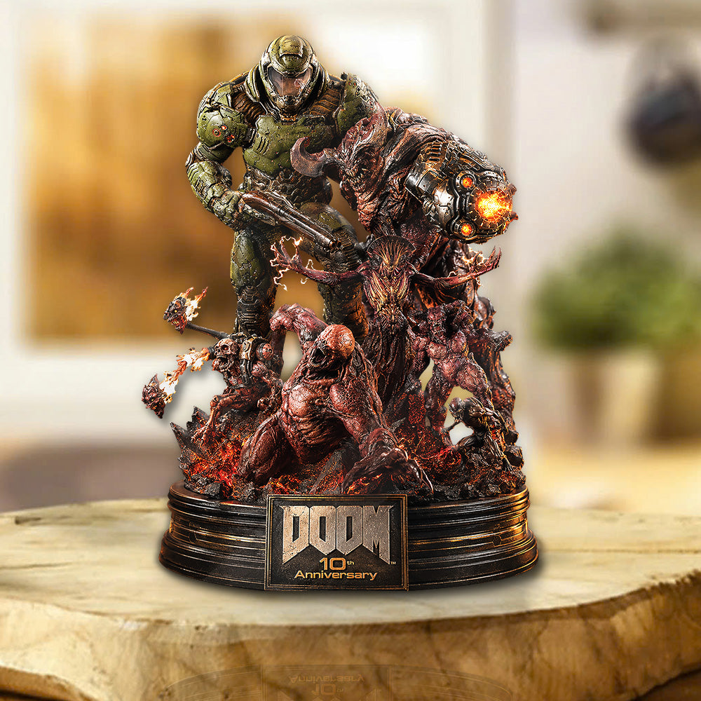 DOOM (2016) 10th Anniversary Custom Shape Acrylic Plaque – GNE6513