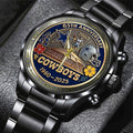 Dallas Cowboys 65th Anniversary Black Stainless Steel Watch – HOATT13565