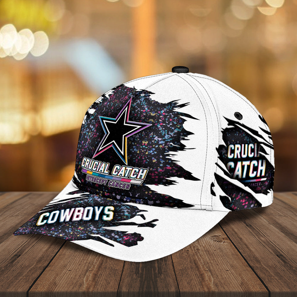 Dallas Cowboys x Crucial Catch Intercept Cancer Classic Cap – MAITM12955