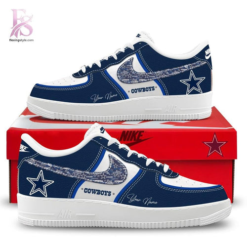 Dallas Cowboys Personalized Air Force Shoes