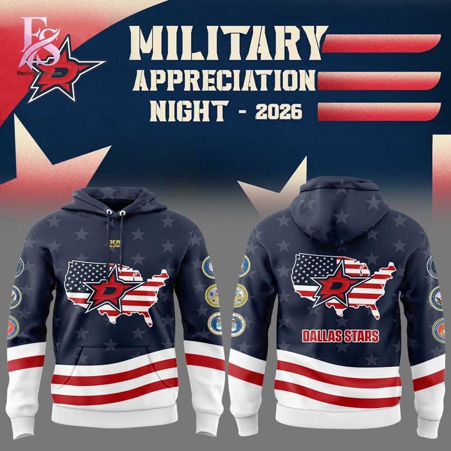Dallas Stars Military Appreciation 2026 Hoodie