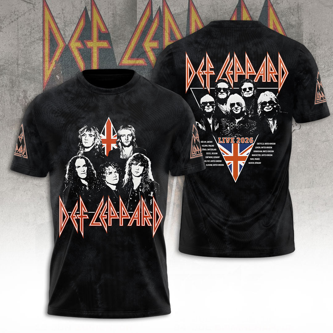 Def Leppard Tour 2026 3D Apparel – TANTN23484