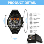 Def Leppard Black Stainless Steel Watch – TANTN17835