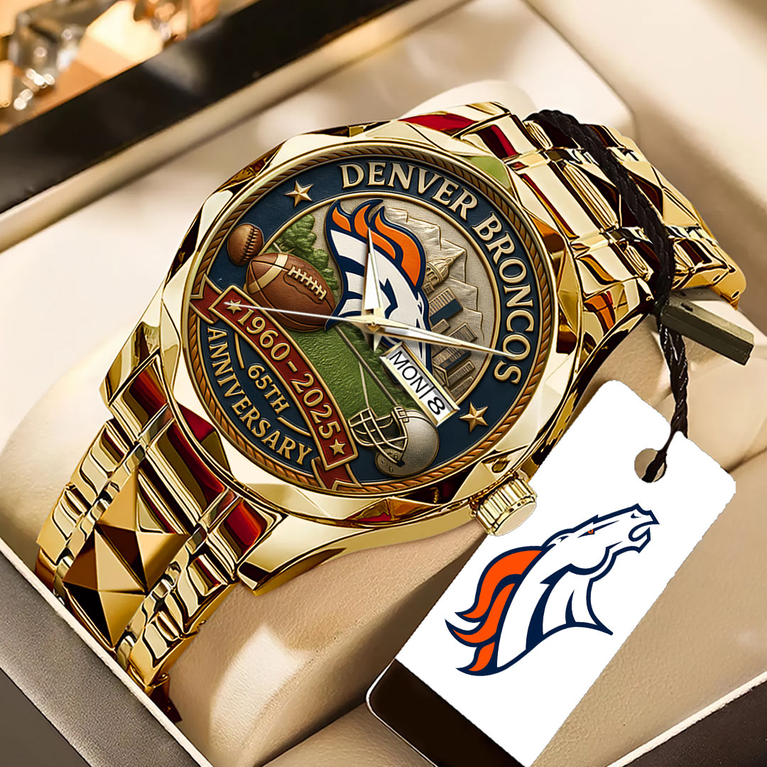 Denver Broncos 65th Anniversary 2025 Alloy Luxury Quartz Watch – TANTN16140