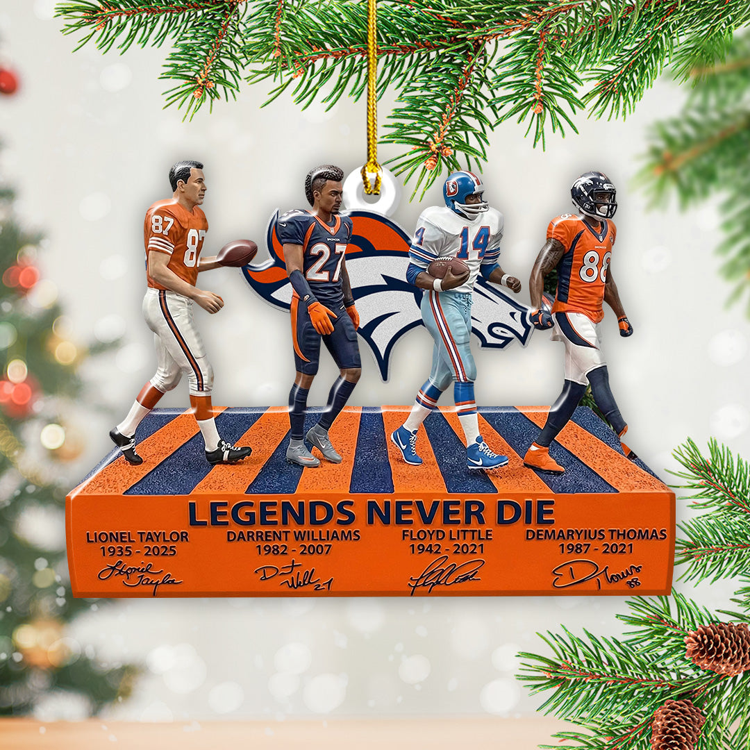 4PCS Denver Broncos Custom Shape 2-Side Printed Acrylic Ornament – TANTN19413