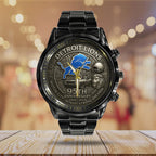 Detroit Lions 95th Anniversary 2025 Black Stainless Steel Watch – TANTN16206