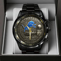 Detroit Lions 95th Anniversary 2025 Black Stainless Steel Watch – TANTN16206
