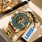 Detroit Lions 95th Anniversary Alloy Luxury Quartz Watch – MAITM12945