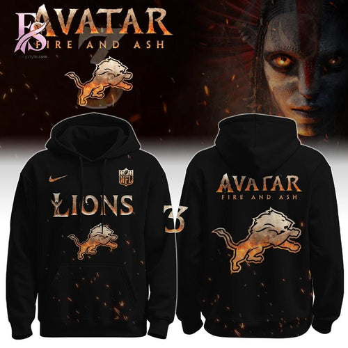 Detroit Lions Avatar Fire and Ash Hoodie