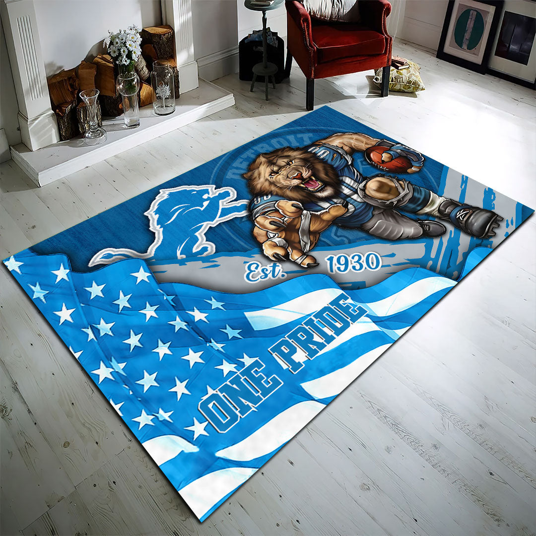 Detroit Lions Rectangular Rug – HOATT13160