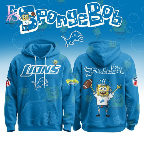 Detroit Lions SpongeBob Hoodie