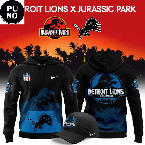 Detroit Lions x Jurassic Park 2026 Hoodie T-Shirt