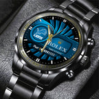 Detroit Lions x Rolex Black Stainless Steel Watch – MAITM7424