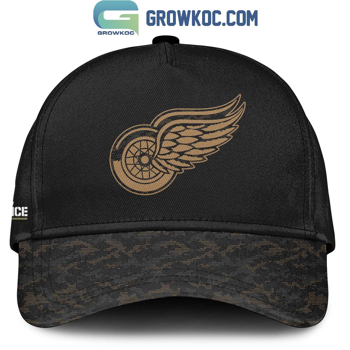 Detroit Red Wings Salute To Service Veterans Day Hoodie Shirt