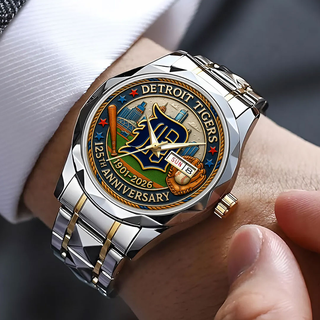 Detroit Tigers Alloy Luxury Quartz Watch – HOATT13497