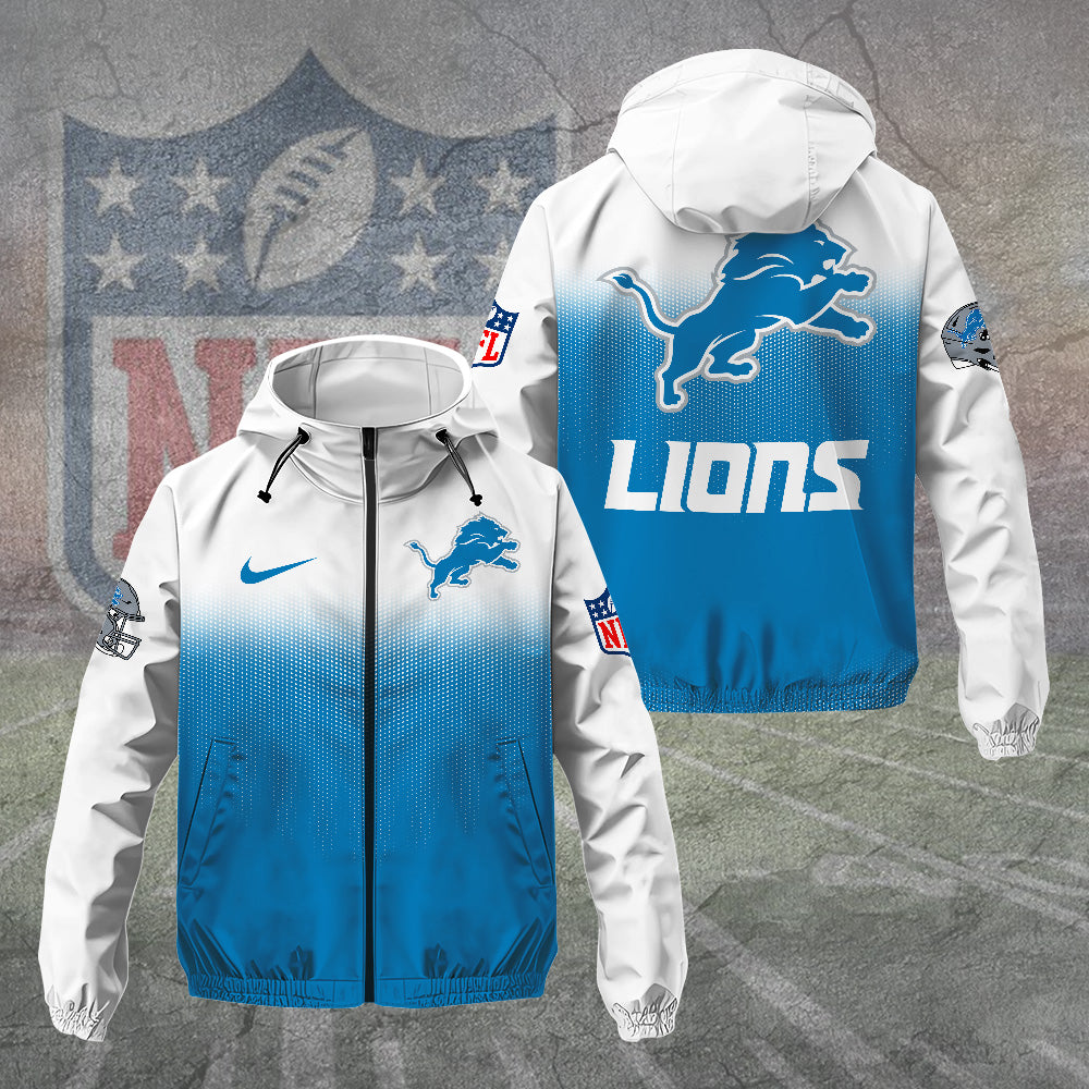 Detroit Lions 3D Windbreaker Jacket – TANTN15739