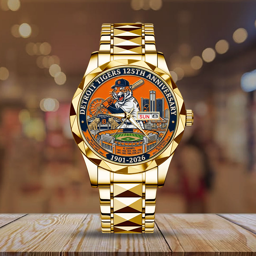 Detroit Tigers 125th Anniversary 2026 Alloy Luxury Quartz Watch – TANTN21228