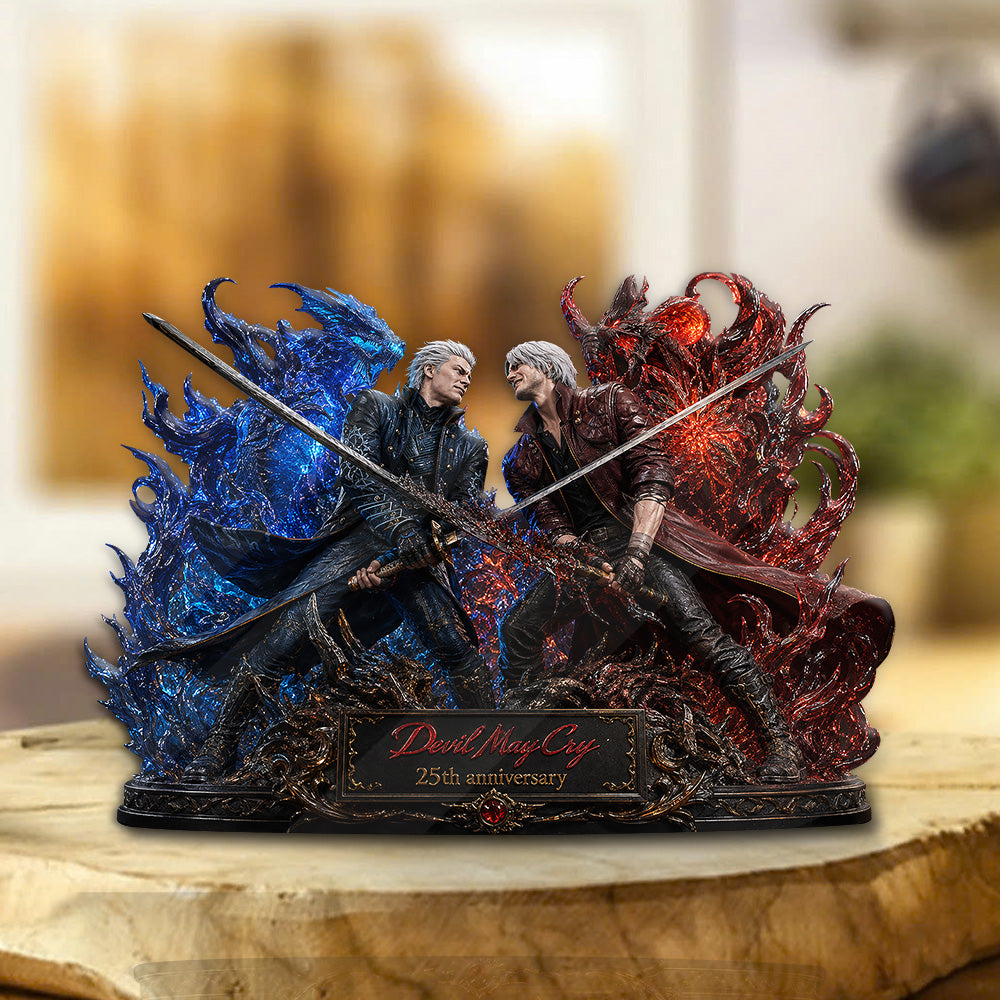 Devil May Cry 25th Anniversary Custom Shape Acrylic Plaque – GNE6552