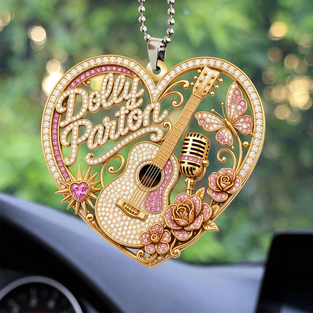 Dolly Parton Custom Shape 2-sided Acrylic Car Ornament – TANTN25200