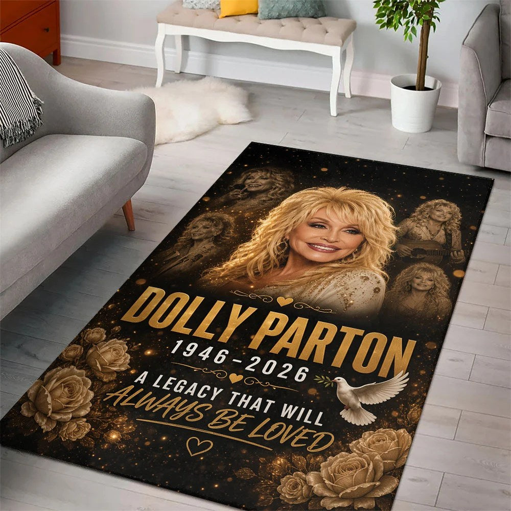 Dolly Parton Rectangular Rug – TMTHU9249
