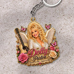Dolly Parton Custom Shape 2-sided Keychain – HOATT20695
