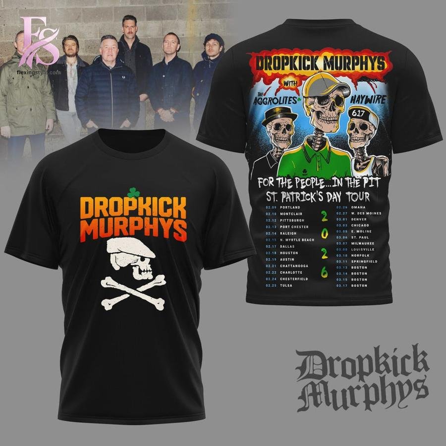 Dropkick Murphys For The People In The Pit Tour 2026 Shirt
