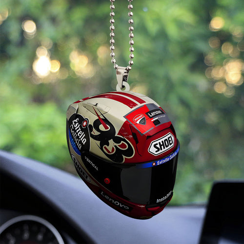 Ducati Lenovo Team x Marc Marquez Custom Shape 2-sided Acrylic Car Ornament – TANTN 11754