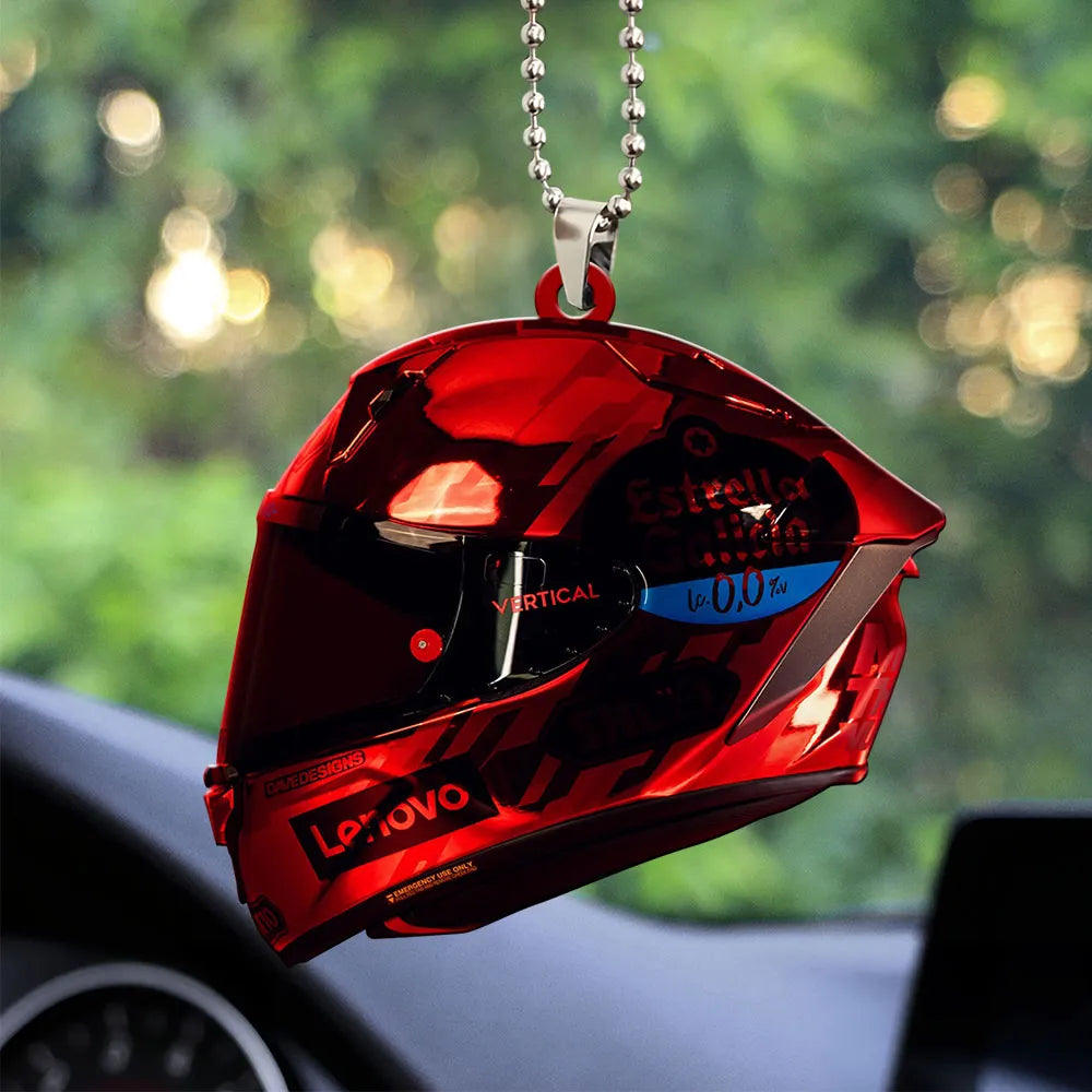 Ducati Lenovo Team x Marc Márquez Custom Shape 2-sided Acrylic Car Ornament – TANTN17114