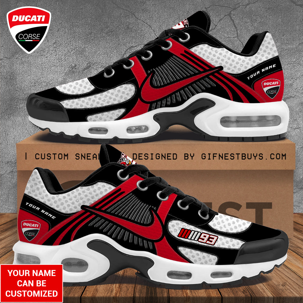 Personalized Ducati Lenovo Team x Marc Marquez Air Max Shoes – TANTN 11599
