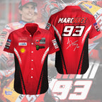 Ducati Lenovo Team x Marc Márquez Short Sleeve Button-Down Shirt – MAITM 10614