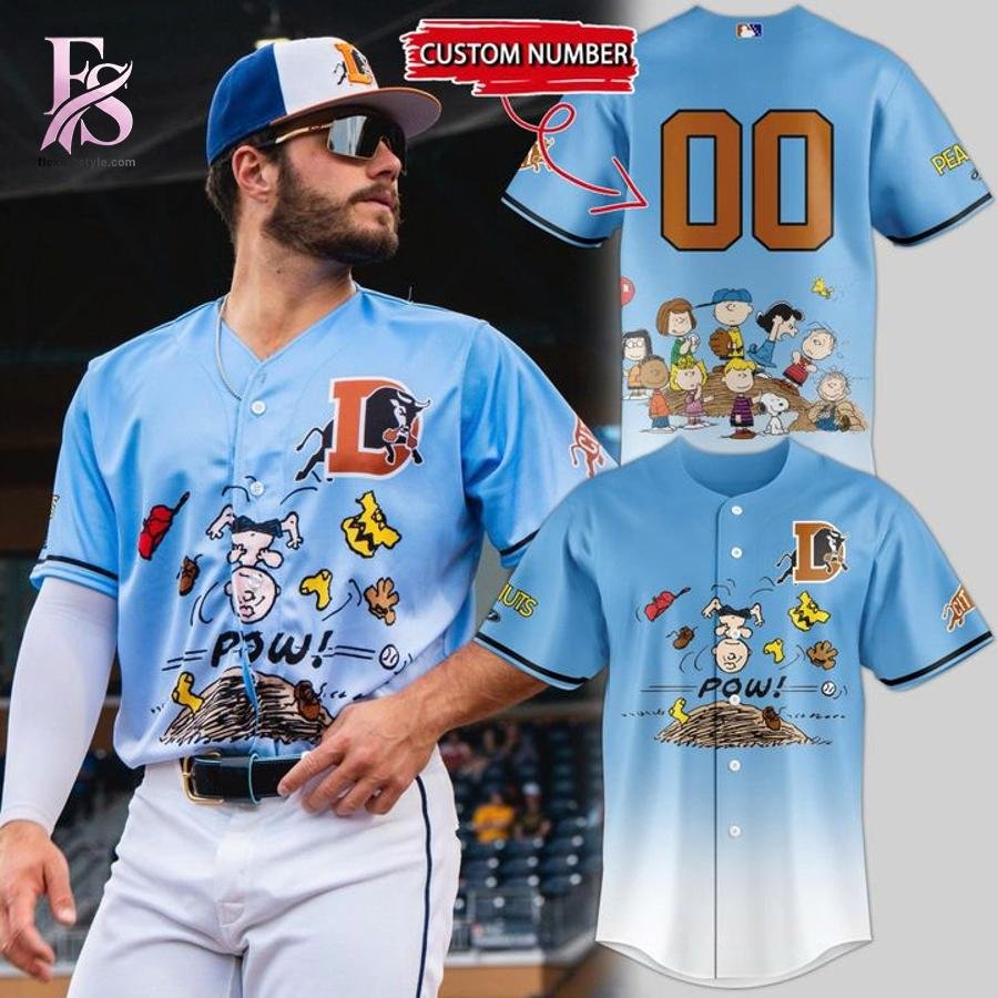Durham Bulls Snoopy Peanuts Custom Jersey