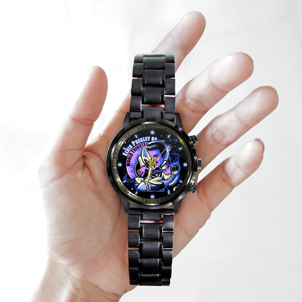 Elvis Presley Black Stainless Steel Watch – GNE 752