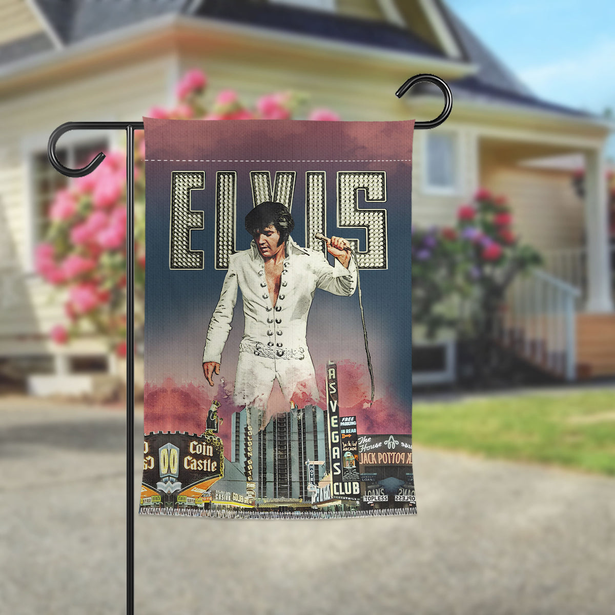 Elvis Presley Custom Shape 1-sided Keychain – TANTN 3739