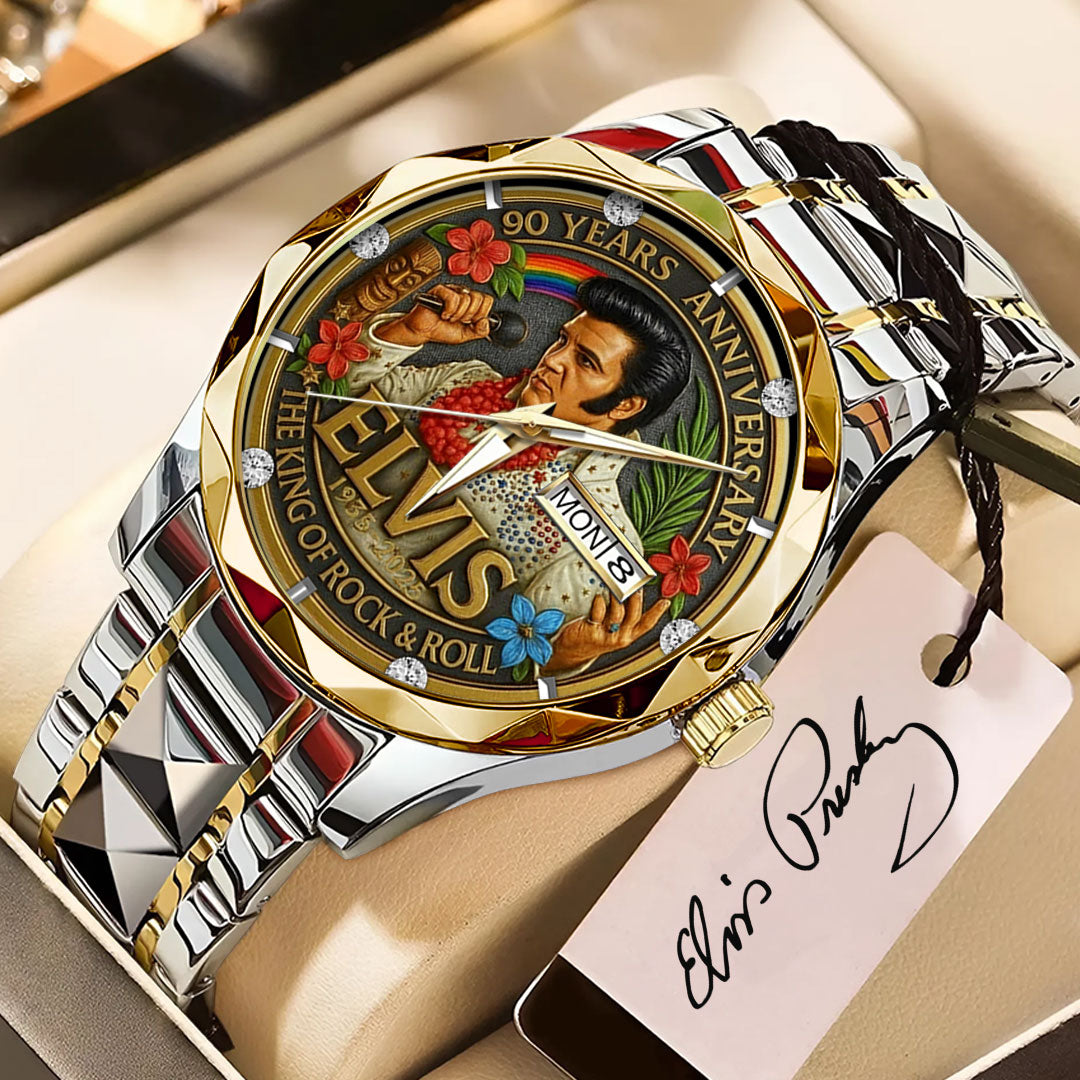 Elvis Presley Alloy Luxury Quartz Watch – GNE 3865