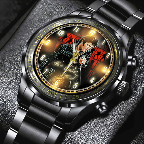 Elvis Presley Black Stainless Steel Watch – MAITM 7283