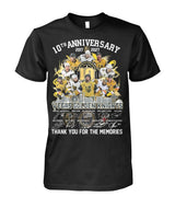 10th Anniversary 2017 - 2027 Vegas Golden Knights Thank You For The Memories T-Shirt