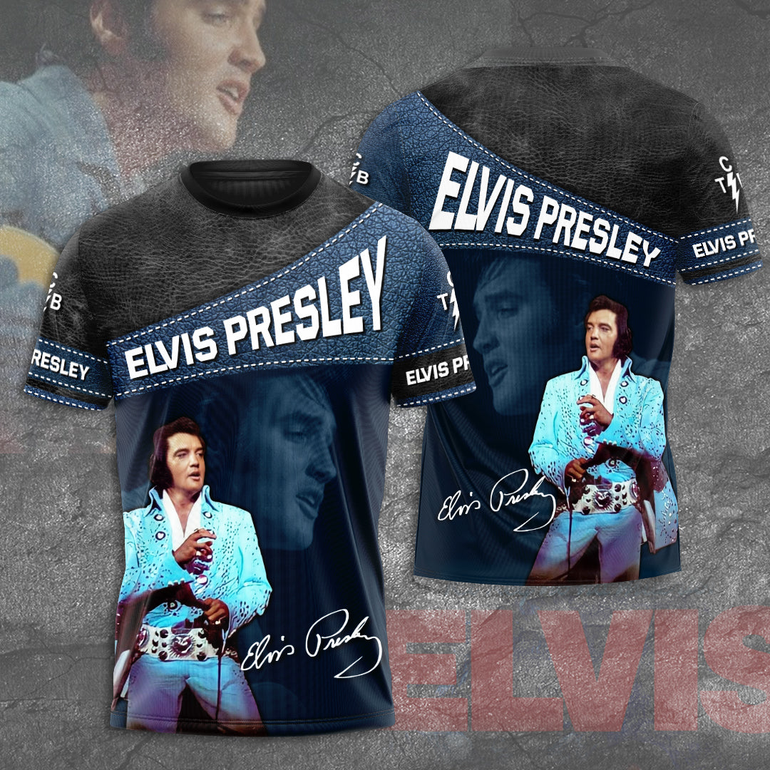Elvis Presley Short Sleeve Button-Down Shirt – NGHIAVT 0146