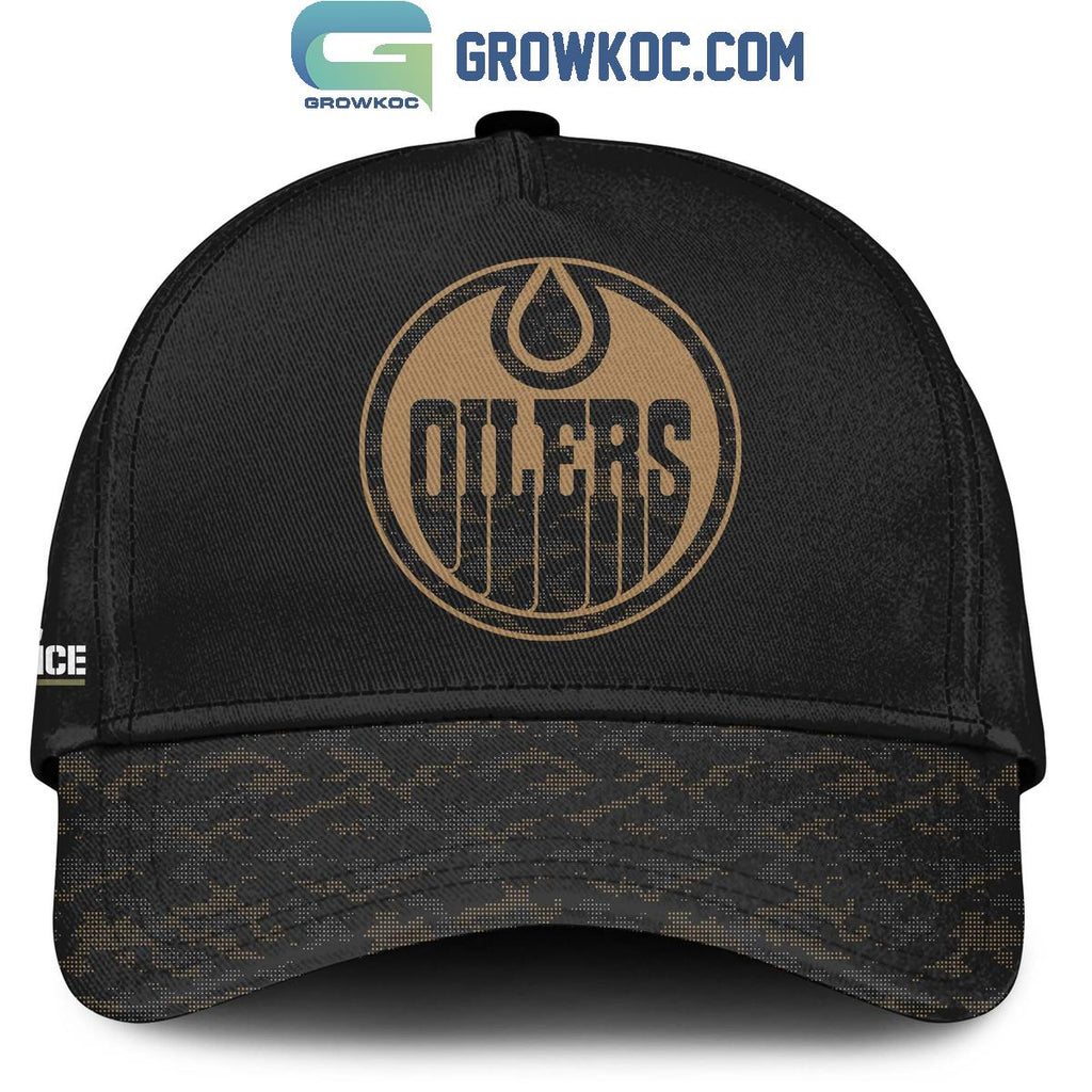 Edmonton Oilers Salute To Service Veterans Day Hoodie Shirt