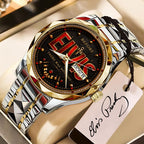 Elvis Presley Black Stainless Steel Watch – TANTN 7951