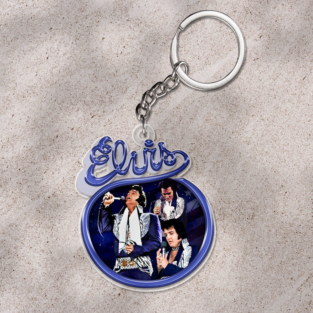 Elvis Presley Custom Shape 1-sided Acrylic Car Ornament – HOATT 5675